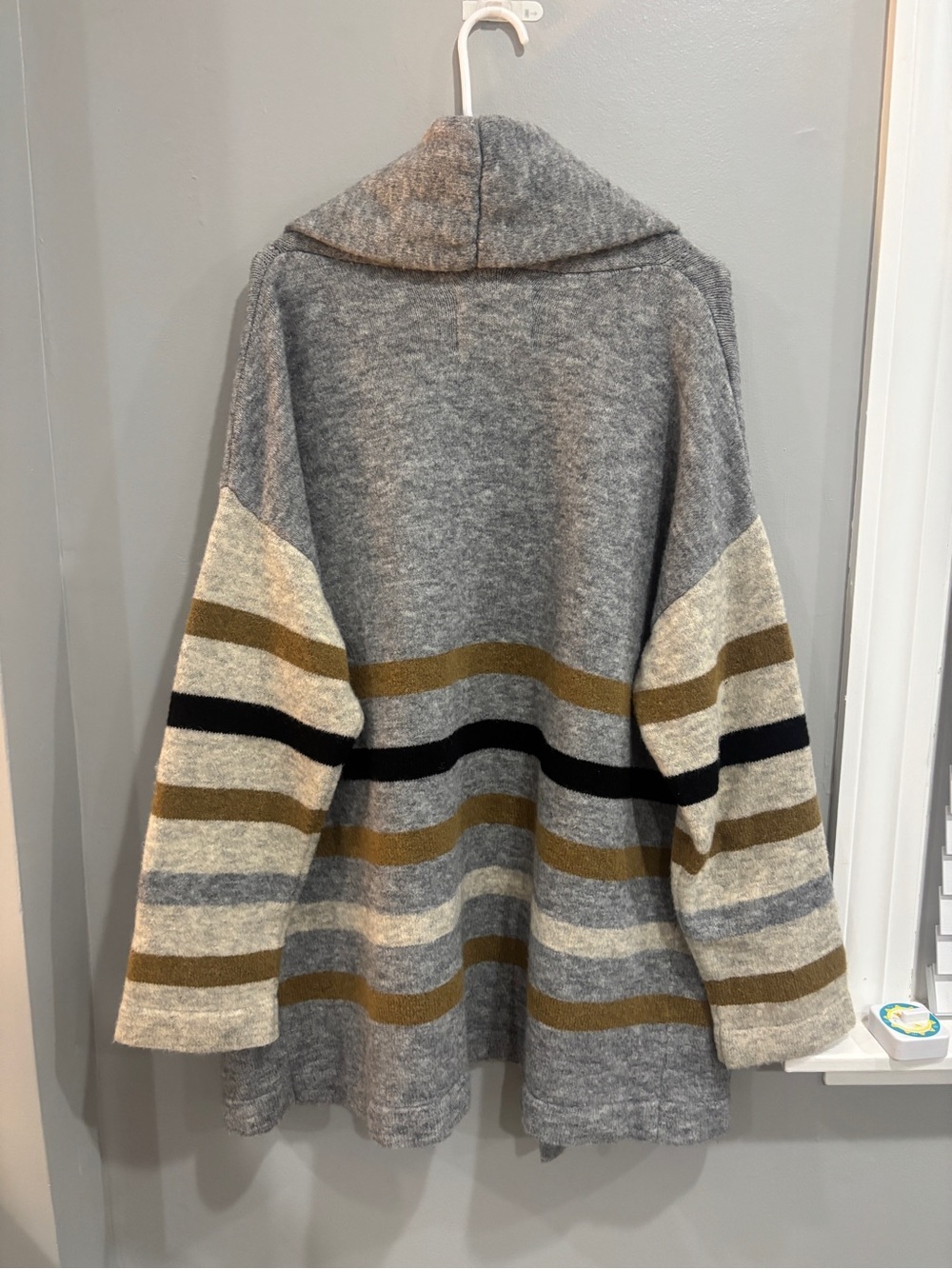 by Anthropologie Vanja Striped Cardigan Acrylic/Wool Blend Large - Picture 12 of 13